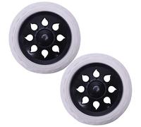 ISTOVO 4 pezzi di rotella calda carrello rottera' viaggiatori cartwheels 15,8 x 3,4 cm - bianca e Nero