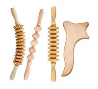 ISTOVO 4 pezzi / set di strumenti per massaggio per terapia del legno strumenti per massaggio terapia del legno raschiare bastone sagoma, massaggiatore fasciale drenaggio linfatico terapia del corpo