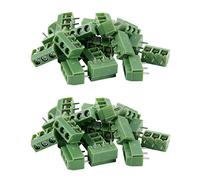 ISTOVO 40 Pezzi 3 Pin 5mm Pitch PCB Montaggio A Vite Morsettiera AC 250V 8A