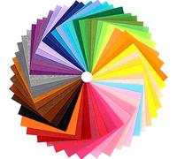 ISTOVO 40 Pz Feltro Tessuto Piazze DIY Feltro Colori Assortiti Tessile Fuzzy Tessuti per Album di Ritagli di Cucito