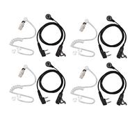 ISTOVO 4X 2 Pin PTT Mic Auricolare Covert Acoustic Tube Auricolare in-Ear per UV-5R -888S