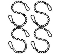 ISTOVO 4X Catena per Sedia Sospesa nel Acciaio con 2 Moschettoni, Kit Catena per Amaca Altalena per Carichi Pesanti