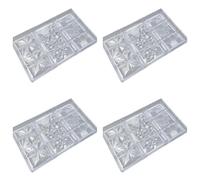 ISTOVO 4X Stampo per Cioccolato Cadny Bar Stampo per Cioccolato in Policarbonato Stampo per Pasticceria in Plastica Stampo per BonBon Strumento per Dolciumi