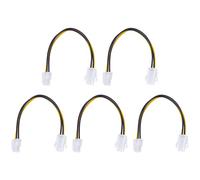 ISTOVO 5 Pezzi 20CM/8 Pollice di Prolunga Per Alimentatore CPU Da 4 Pin A 4 Pin P4 Femmina