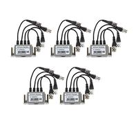 ISTOVO 5X Ricetrasmettitore Passivo 4 Canali per CCTV Telecamera UTP BNC Video Balun