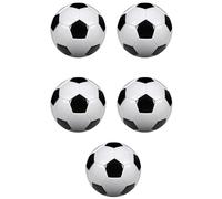 ISTOVO 5X Taglia 5 Palloni da Calcio da Allenamento Professionale nel Pelle PU Palloni da Calcio da Calcio Neri Goal Team Atch Training Balls