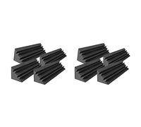 ISTOVO 8 Pz Acustici Studio Schiuma Acustica Insonorizzata, Trattamento Acustico Trap Corner, Cunei Acustici, 12X12X48cm