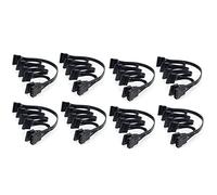 ISTOVO 8X IDE Da 4 Pin Un 5 Porte Da 4 Pin Un Multi Porta di Alimentazione 18AWG Per Disco Rigido HDD SSD PC