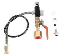 ISTOVO Connettore per valvola di ricarica, connettore di gonfiaggio del carbonio M11X1 adattatore a sgancio rapido W21.8-14