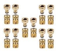 ISTOVO Connettore Rapido Per Tubo Flessibile Da 20 Pezzi Connettore Da 1/2 Pollice E 3/4 di Pollice Da 2 Nel 1 E 1/2 Pollice