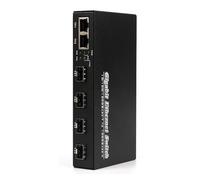 ISTOVO Convertitore Multimediale Gigabit SFP 4 SFP A 2 RJ45 Transceiver 10/100/1000M per Switch In Fibra Ottica SPINA UE