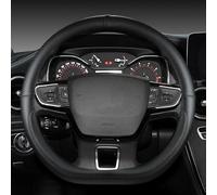 ISTOVO Coprivolante Auto per Ford Focus Saloon/Sedan (DFW) 1999-2004, Pelle Protezione Copri Volante Traspirante Antiscivolo Copertura Volante Interno Accessori,E/Black