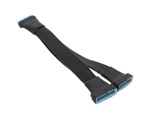 ISTOVO di Estensione Splitter USB 3.0 USB 3.0 da 1 A 2 di Estensione 'Adattatore Motherboard USB 3.0 Slitter Extension