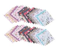 ISTOVO Fasci di Quadrati Misti in Tessuto di Cotone Patchwork Artigianale in Tessuto, 10 x 10 cm, Confezione da 100 Pezzi