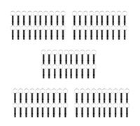 ISTOVO Fischio nel Alluminio da 100 Pezzi, Fischio, Fischietto di Emergenza con, Nero