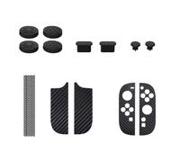 ISTOVO Kit Accessori per la Pelle Console di Gioco Adesivo Protettivo, Interruttore di Copertura Della Polvere per Impugnatura con Tappo per Pollice 2
