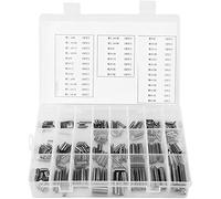 ISTOVO Kit Assortimento Perno un Molla con Intaglio nel Acciaio Inossidabile 280PZ, Perni di Tensione di Tensione Dei Tasselli un Molla Divisa con Scatola