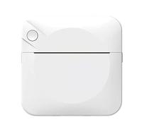 ISTOVO Mini stampante termica per etichette stampante per etichette per studenti cattiva domanda stampante di codici a barre stampante multifunzione portatile bianca