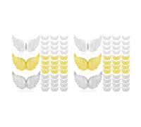 ISTOVO Nel Plastica da 72 Pezzi per, Mini Toppe Ornamentali per Bianche 3D, per Decorazioni per Feste, DIY E Puntelli per Matrimoni