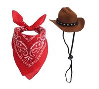 ISTOVO Outfit D'Oca per 23 "17" Statue Prato: Decorazione del con Cape Una Sciarpa di Bandana per Un Giardino in Stile Cowboy Occidentale