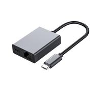 ISTOVO Scheda di Rete Via Internet da Tipo C A RJ45 da 1000 Mbps Adattatore da USB Tipo C A Ethernet Supporto Ricarica PD per Telefono Cellulare