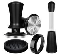 ISTOVO Set di Attrezzi Dosing Funne WDT con Pressa A Molla, Set di Pressa per Caffè, Tappetino, Mescolatore per Caffè Espresso, 51 Mm.