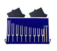 ISTOVO Set di camerton in lega di alluminio 9 chakton argentati per curare chakra, terapia del suono e mantenere una del corpo, della mente e dello