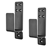 ISTOVO Staffe per Barricate per Porte, Supporto per Barra Aperta un Caduta da 2 Pezzi per La Sicurezza Domestica, Staffe per Barra 2X4 Impediscono L'Ingresso Non Autorizzato