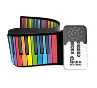 ISTOVO Tastiera digitale a 1 pezzo Pianoforte retrattile flessibile con altoparlante pianoforte elettronico portatile per principianti amanti della musica tastiere elettroniche multicolore