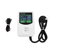 ISTOVO ZFX-2140A Presa per Termostato con Sensore Sonda per Regolatore di Temperatura con Display Digitale LCD Ad Alta Potenza, Spina UE