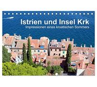Istrien und Insel Krk - Impressionen eines kroatischen Sommers (Tischkalender 2026 DIN A5 quer), CALVENDO Monatskalender: Auf der Suche nach bekannten ... meine Reise an diese interessanten Plätze.