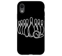 Istruttore di bowling Disegno della palla da bowling Custodia per iPhone XR