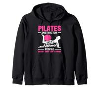Istruttore di Pilates come le persone normali non possono contare Felpa con Cappuccio