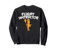 Istruttore di Volo Divertente Halloween Pilot Witch Felpa