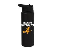 Istruttore di volo strega di Halloween Stainless Steel Insulated Water Bottle