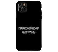 Istruzioni Ansia non chiara in aumento - Glitch Text Design Custodia per iPhone 11 Pro Max