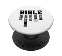 Istruzioni di base prima di lasciare la Terra - B.I.B.L.E PopSockets PopGrip Adesivo