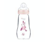 Istruzioni in Lingua Straniera - Mam Biberon di Vetro, 260 Ml, 0+ Mesi, Flusso Tettarella 2, Rosa