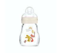 MAM Biberon Vetro 0 mesi+ Portata 1 "Coniglio/Volpe" - Beige 170 ml