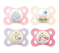 Istruzioni in Lingua Straniera MAM ciuccio silicone DAY & NIGHT 0 6 mesi, 4 pezzi mam ciuccio silicone 0 6, confezione per la sterilizzazione e il trasporto
