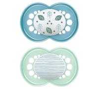 Istruzioni in Lingua Straniera - Mam Skinsofttm - Ciuccio Originale S163 con Tettarella in Silicone Ultra Morbido, per Neonati di 6 + Mesi, Blu (2 Pezzi) con Scatola Autoriscaldante, Versione Spagnola
