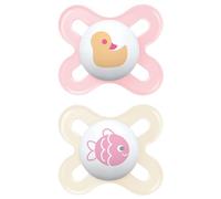Istruzioni in Lingua Straniera - Mam Succhietto Start S152 - Ciuccio Extra Piccolo per Neonati in Silicone Skinsofttm Morbido, per Bambini da 0 a 2 Mesi, Rosa (2 Pezzi) con Scatola Auterilizzabile