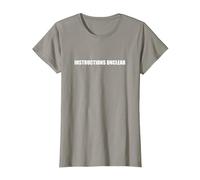 Istruzioni Non Chiare Maglietta, Donna, Ardesia, XS