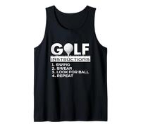 Istruzioni per Il Golf - Giocatore di Golf Amante del Golf Canotta