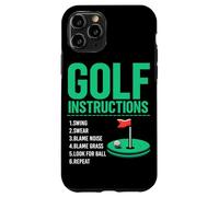 Istruzioni per il golf Golf Golf Giocatore di golf Campo da golf Uomini Custodia per iPhone 11 Pro
