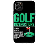 Istruzioni per il golf Golf Golf Giocatore di golf Campo da golf Uomini Custodia per iPhone 11 Pro Max