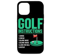 Istruzioni per il golf Golf Golf Giocatore di golf Campo da golf Uomini Custodia per iPhone 12/12 Pro