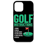Istruzioni per il golf Golf Golf Giocatore di golf Campo da golf Uomini Custodia per iPhone 12 mini