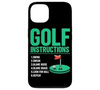 Istruzioni per il golf Golf Golf Giocatore di golf Campo da golf Uomini Custodia per iPhone 13