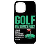 Istruzioni per il golf Golf Golf Giocatore di golf Campo da golf Uomini Custodia per iPhone 13 Pro Max
